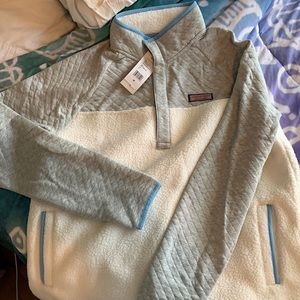 Vineyard vines mixed media sherpa shep shirt